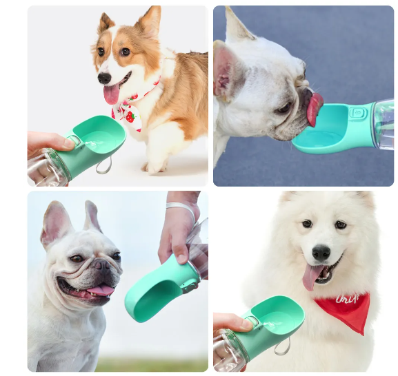 Dog Water Bottle Leak Proof Portable Travel Dog Water Dispenser 19Oz 550Ml USA