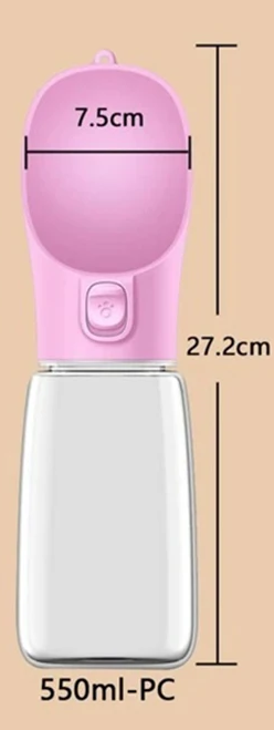 Dog Water Bottle Leak Proof Portable Travel Dog Water Dispenser 19Oz 550Ml USA