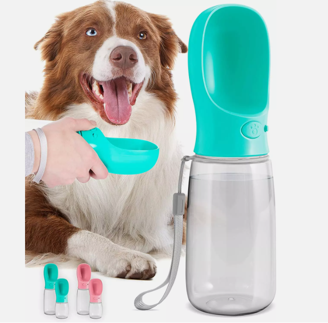 Dog Water Bottle Leak Proof Portable Travel Dog Water Dispenser 19Oz 550Ml USA